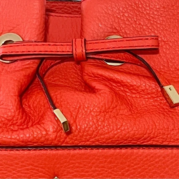 KATE SPADE new Maryanne West Valley Coral Bow Satchel Handbag + Dustbag - Picture 8 of 16